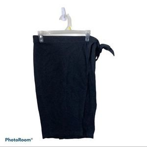 Roxy see you goodbye women’s small‎ charcoal midi wrap skirt